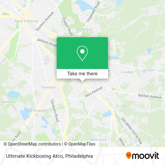 Ultimate Kickboxing Atco map