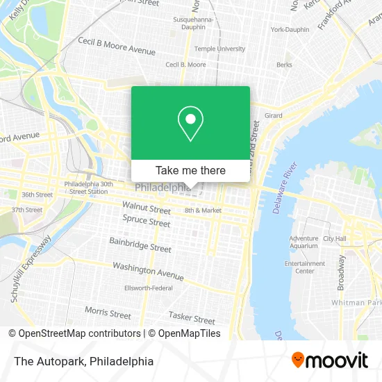 The Autopark map