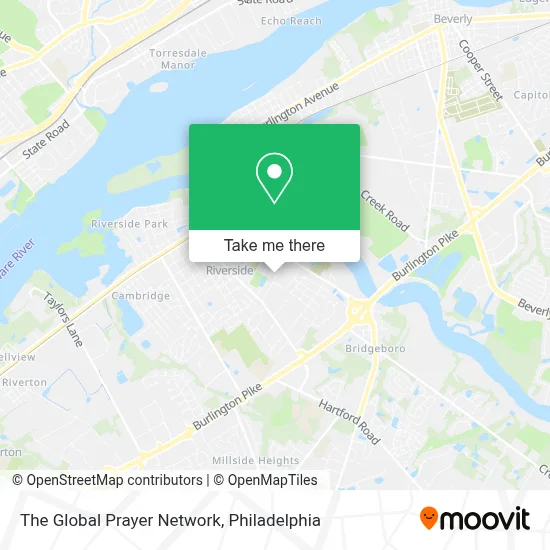 The Global Prayer Network map