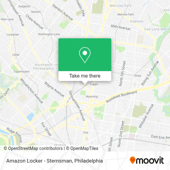 Amazon Locker - Sternsman map