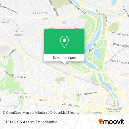 J Travis & Assoc map