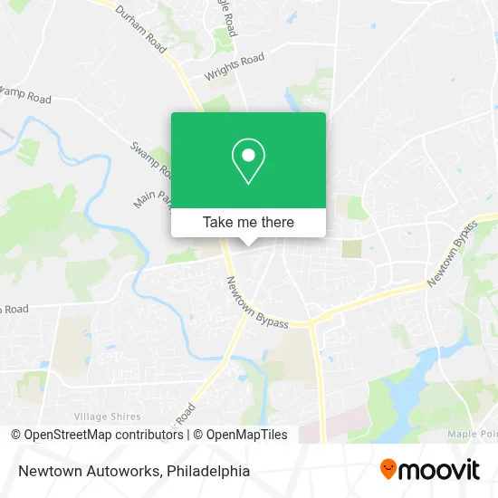 Newtown Autoworks map