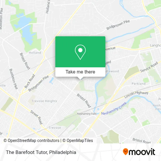 The Barefoot Tutor map