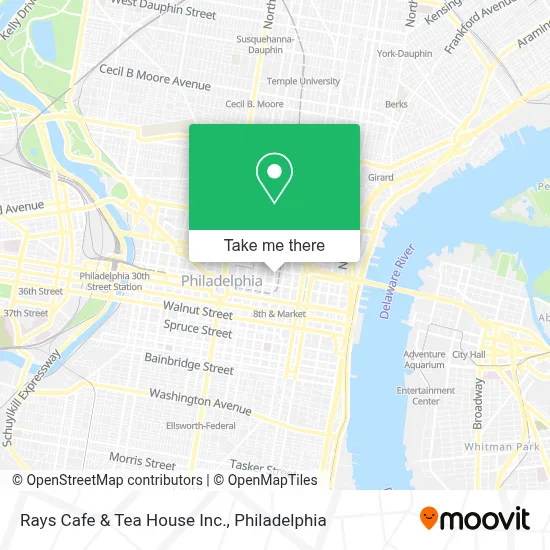 Rays Cafe & Tea House Inc. map