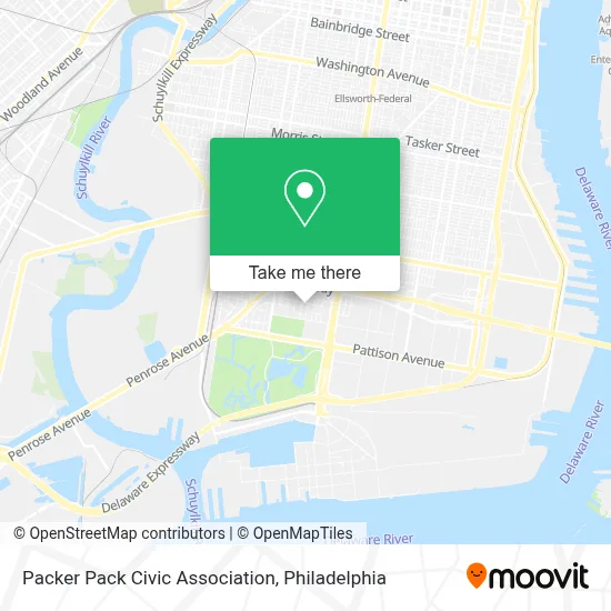 Packer Pack Civic Association map