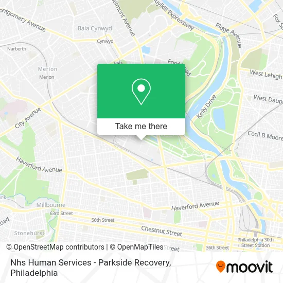 Nhs Human Services - Parkside Recovery map