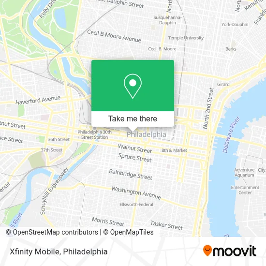 Xfinity Mobile map