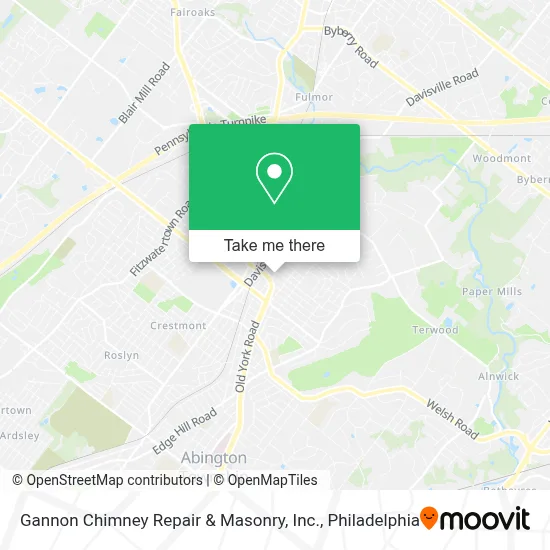 Gannon Chimney Repair & Masonry, Inc. map