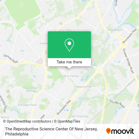 The Reproductive Science Center Of New Jersey map