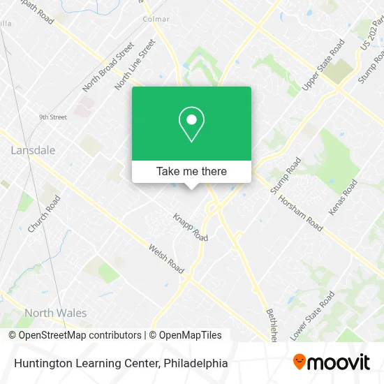 Huntington Learning Center map