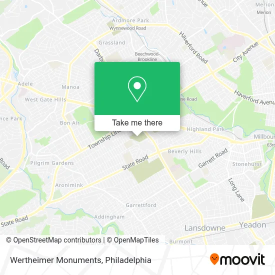 Wertheimer Monuments map