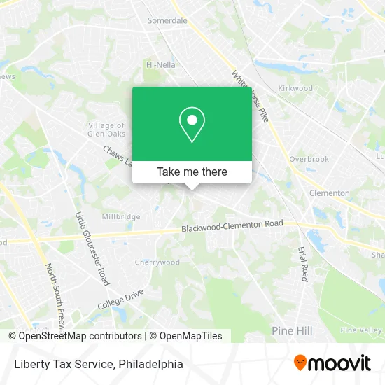 Liberty Tax Service map