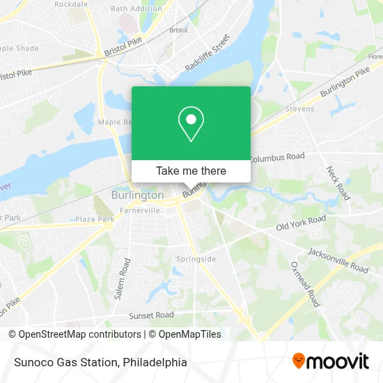 Sunoco Gas Station map