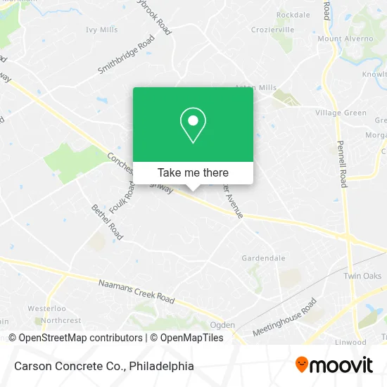 Carson Concrete Co. map
