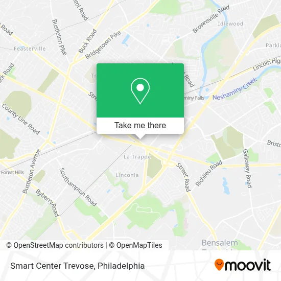 Smart Center Trevose map