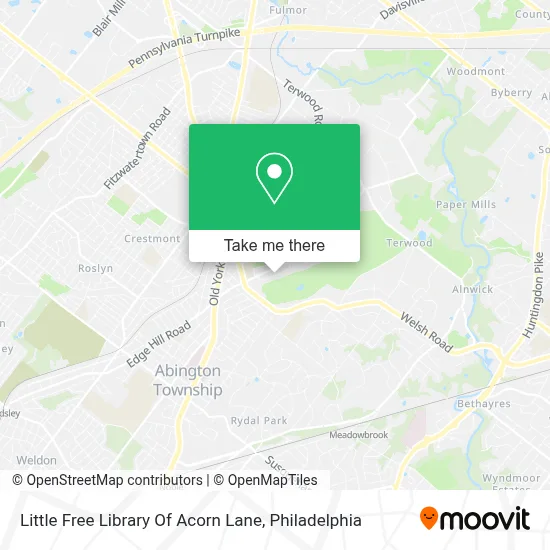 Little Free Library Of Acorn Lane map