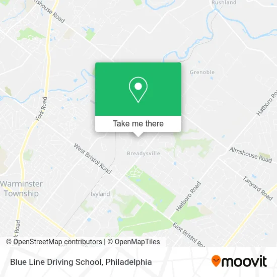 Blue Line Driving School map