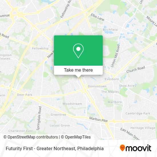 Futurity First - Greater Northeast map
