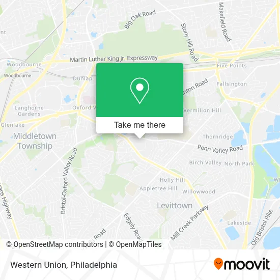 Western Union map
