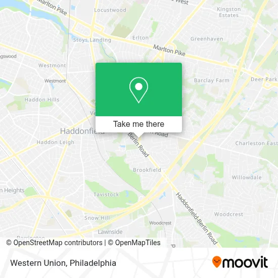 Western Union map