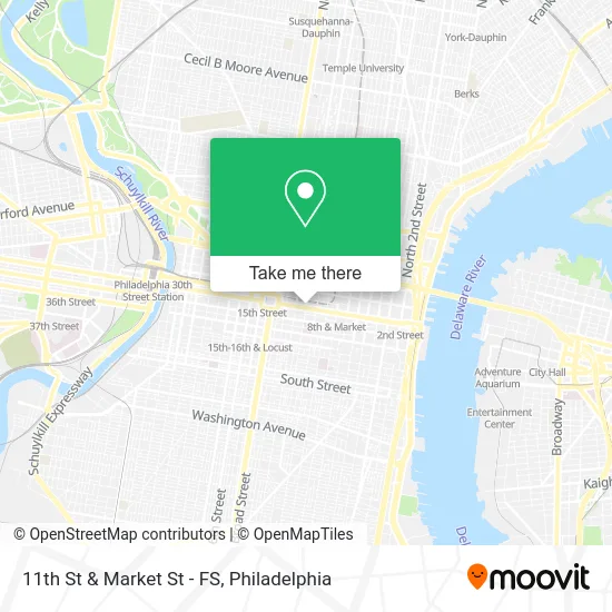 11th St & Market St - FS map