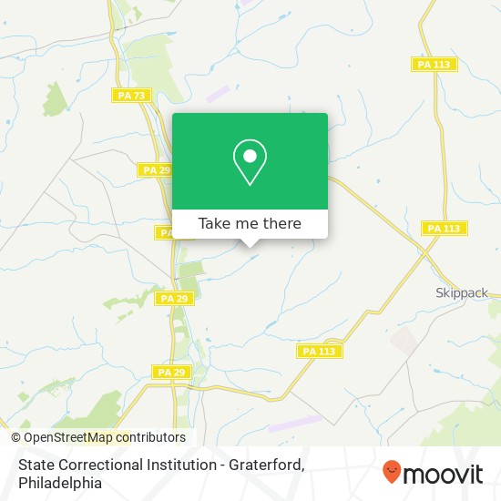 Mapa de State Correctional Institution - Graterford