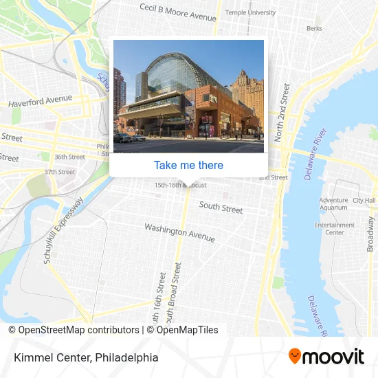 Kimmel Center map