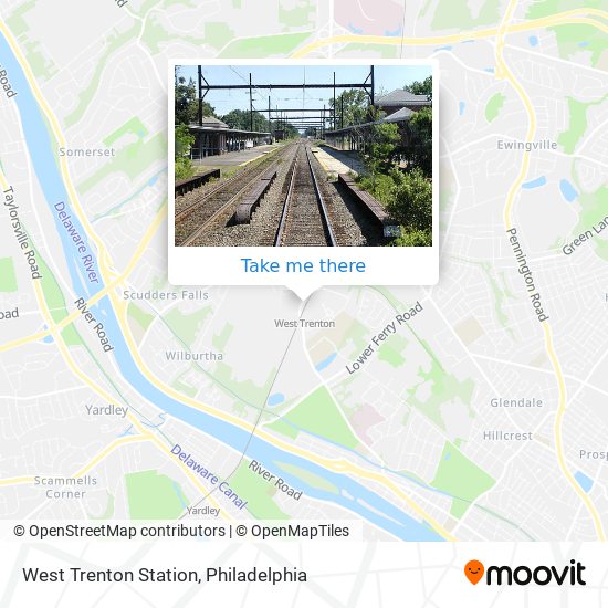 Mapa de West Trenton Station