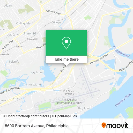 8600 Bartram Avenue map