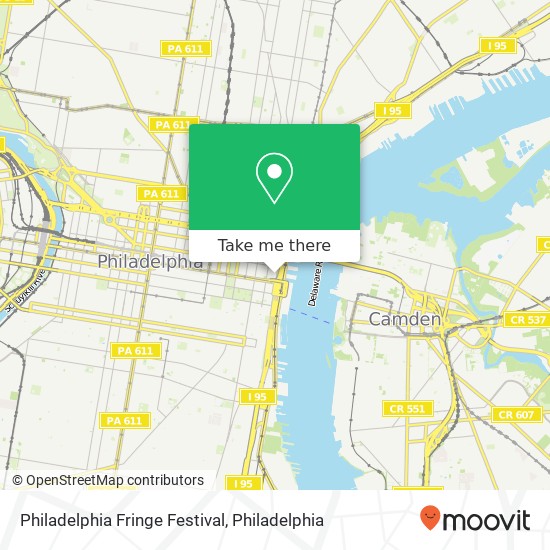 Philadelphia Fringe Festival map