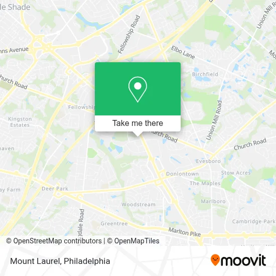 Mount Laurel map