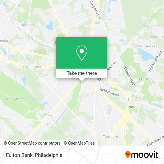 Fulton Bank map
