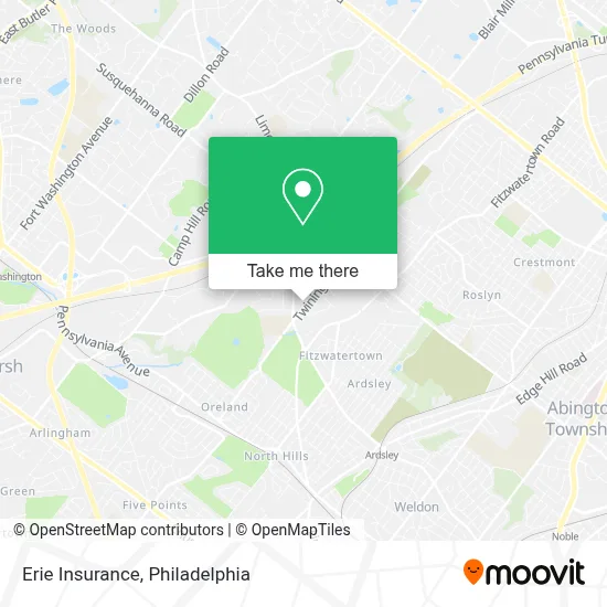 Erie Insurance map