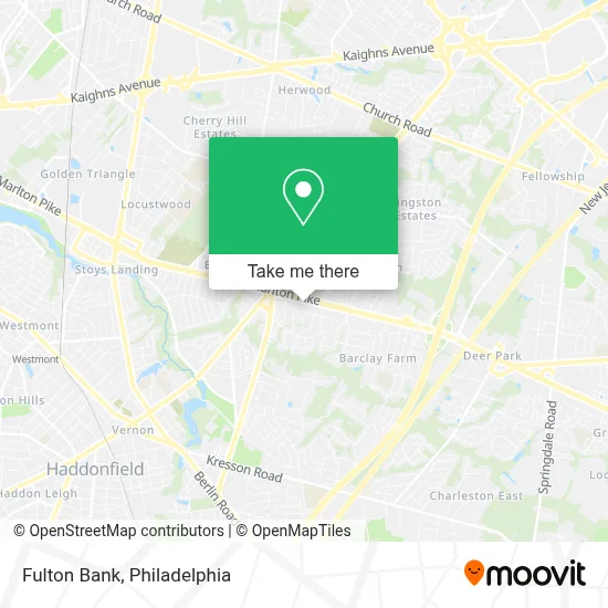 Fulton Bank map