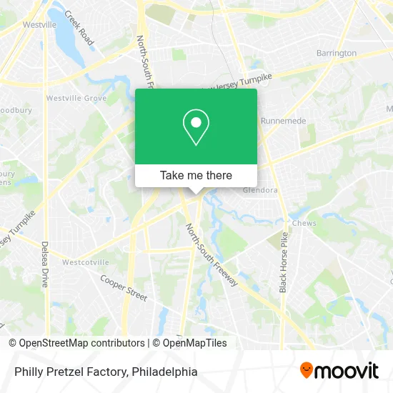 Philly Pretzel Factory map