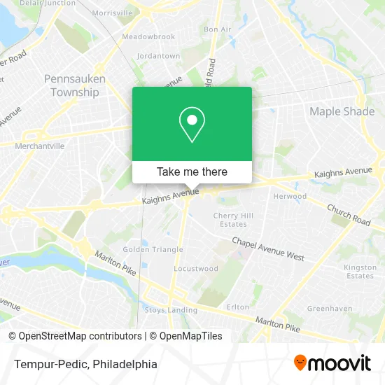 Tempur-Pedic map