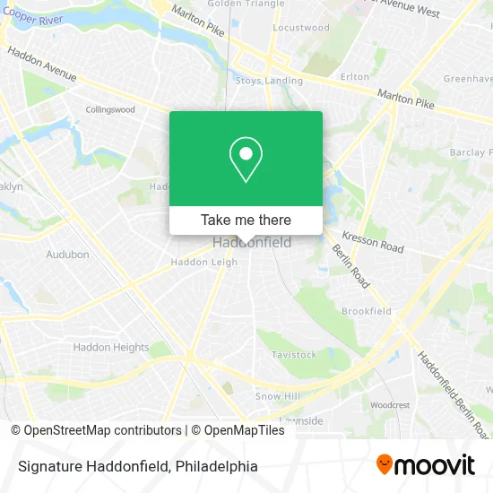 Signature Haddonfield map