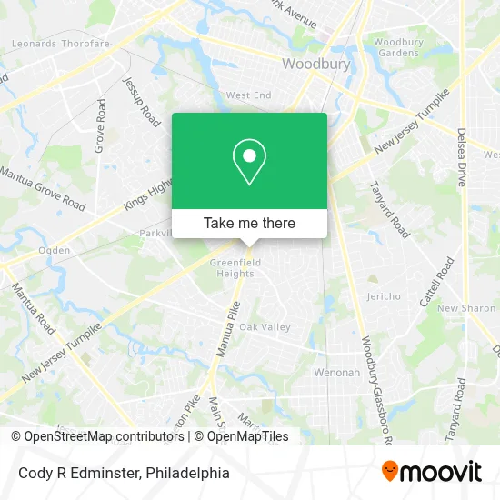 Cody R Edminster map