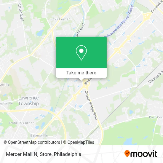 Mercer Mall Nj Store map