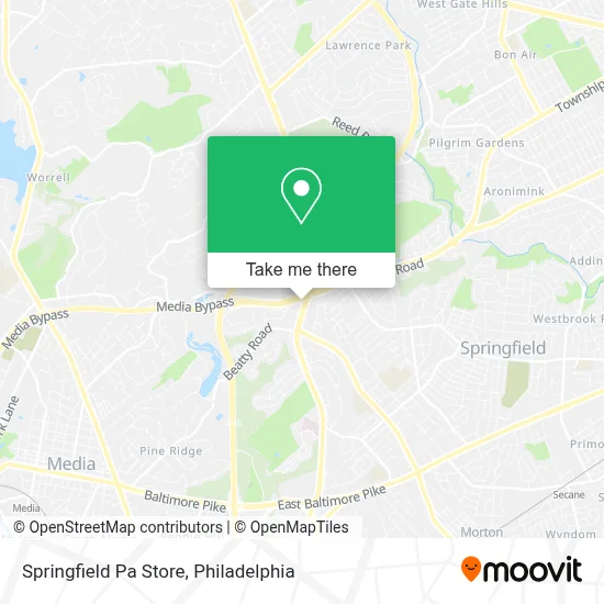 Springfield Pa Store map