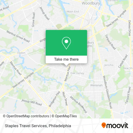 Staples Travel Services map