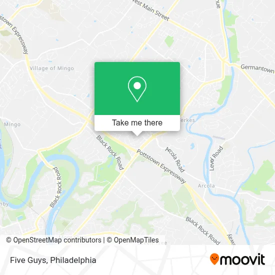 Five Guys map