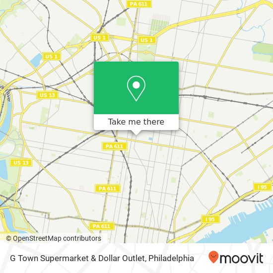 G Town Supermarket & Dollar Outlet map