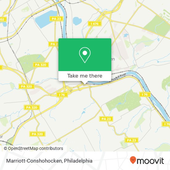 Marriott-Conshohocken map