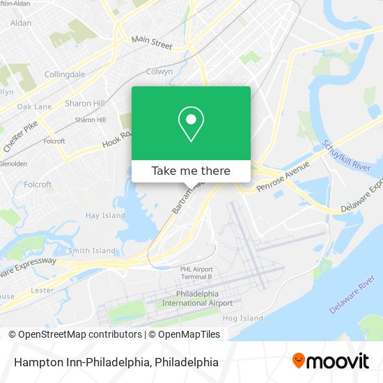 Hampton Inn-Philadelphia map