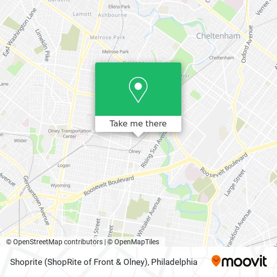 Mapa de Shoprite (ShopRite of Front & Olney)