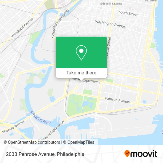 2033 Penrose Avenue map