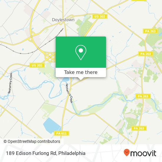 Mapa de 189 Edison Furlong Rd