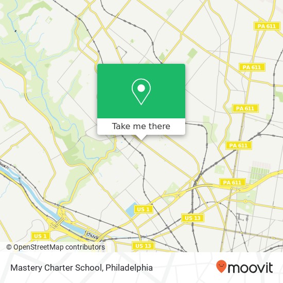 Mastery Charter School map