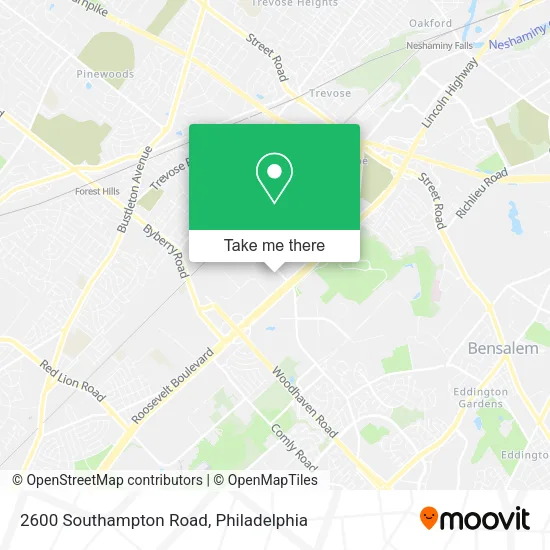 2600 Southampton Road map